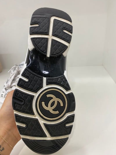 Chanel Tweed Sneakers - size 37.5