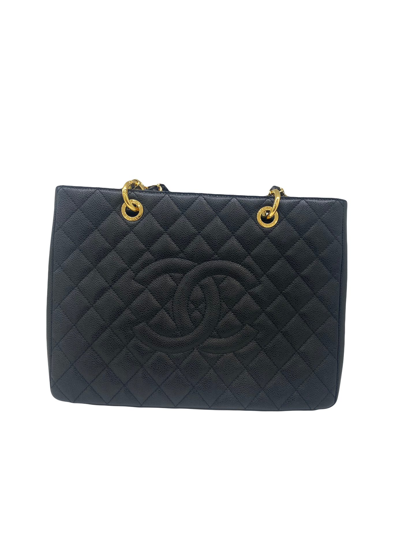 Chanel Grand Shopping Tote (GST) Black GHW Caviar