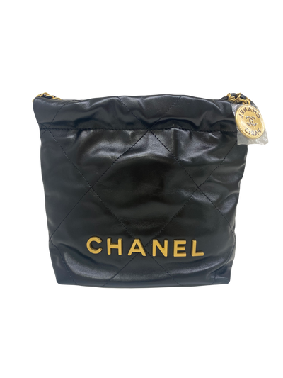 Chanel 22 Bag Mini - Black GHW