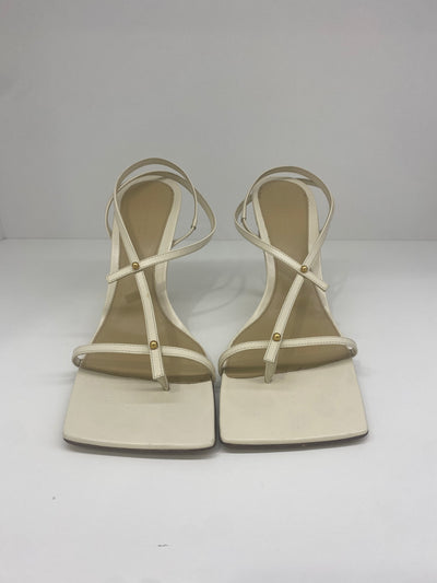 Bottega Veneta Strappy Heels 39.5 Cream