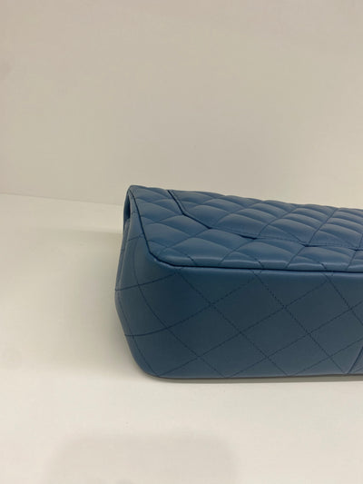 Chanel Jumbo Large Blue SHW