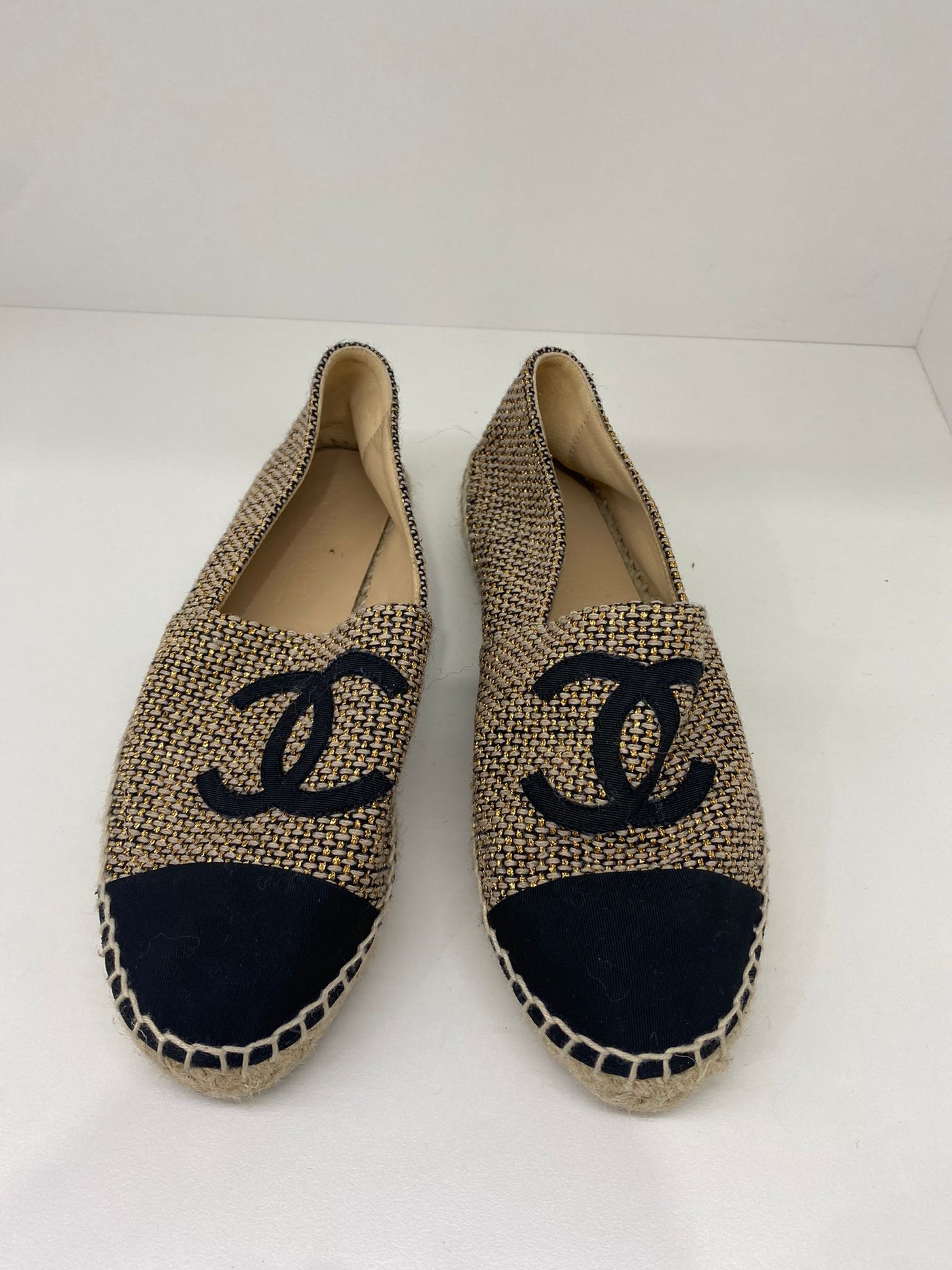 Chanel Canvas Espadrilles - Size 38