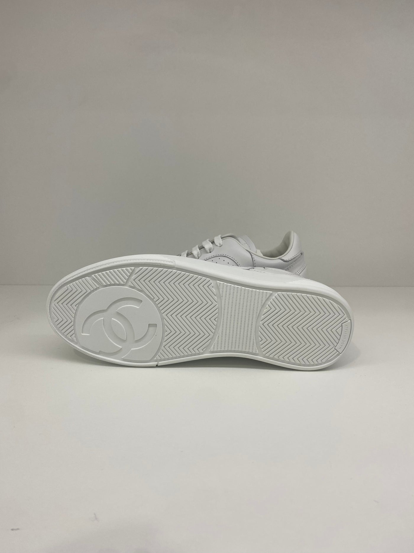 Chanel White Sneakers 36.5