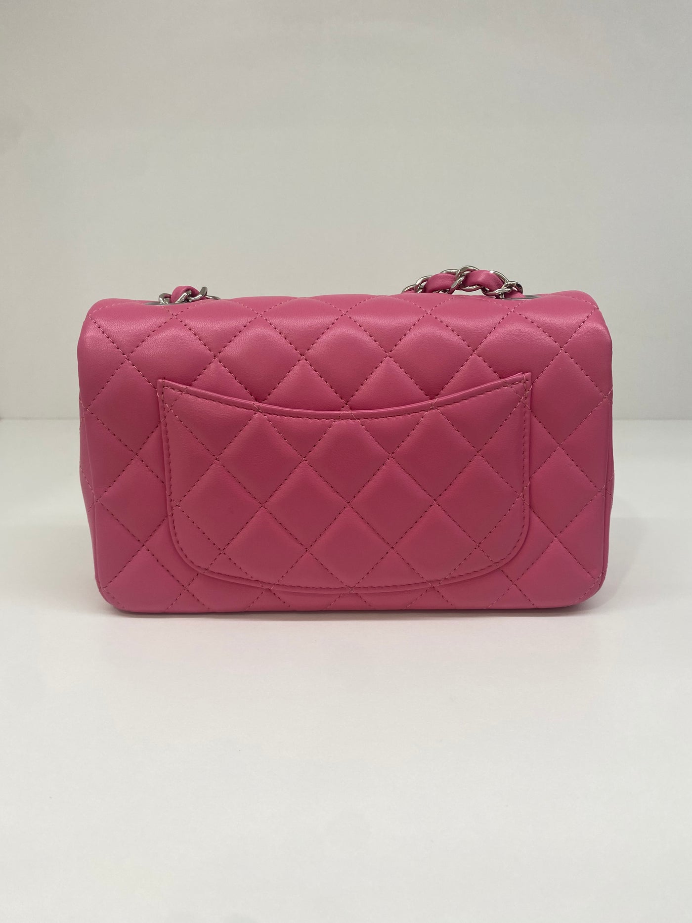 Chanel Rectangle Mini Classic Flap - Pink SHW