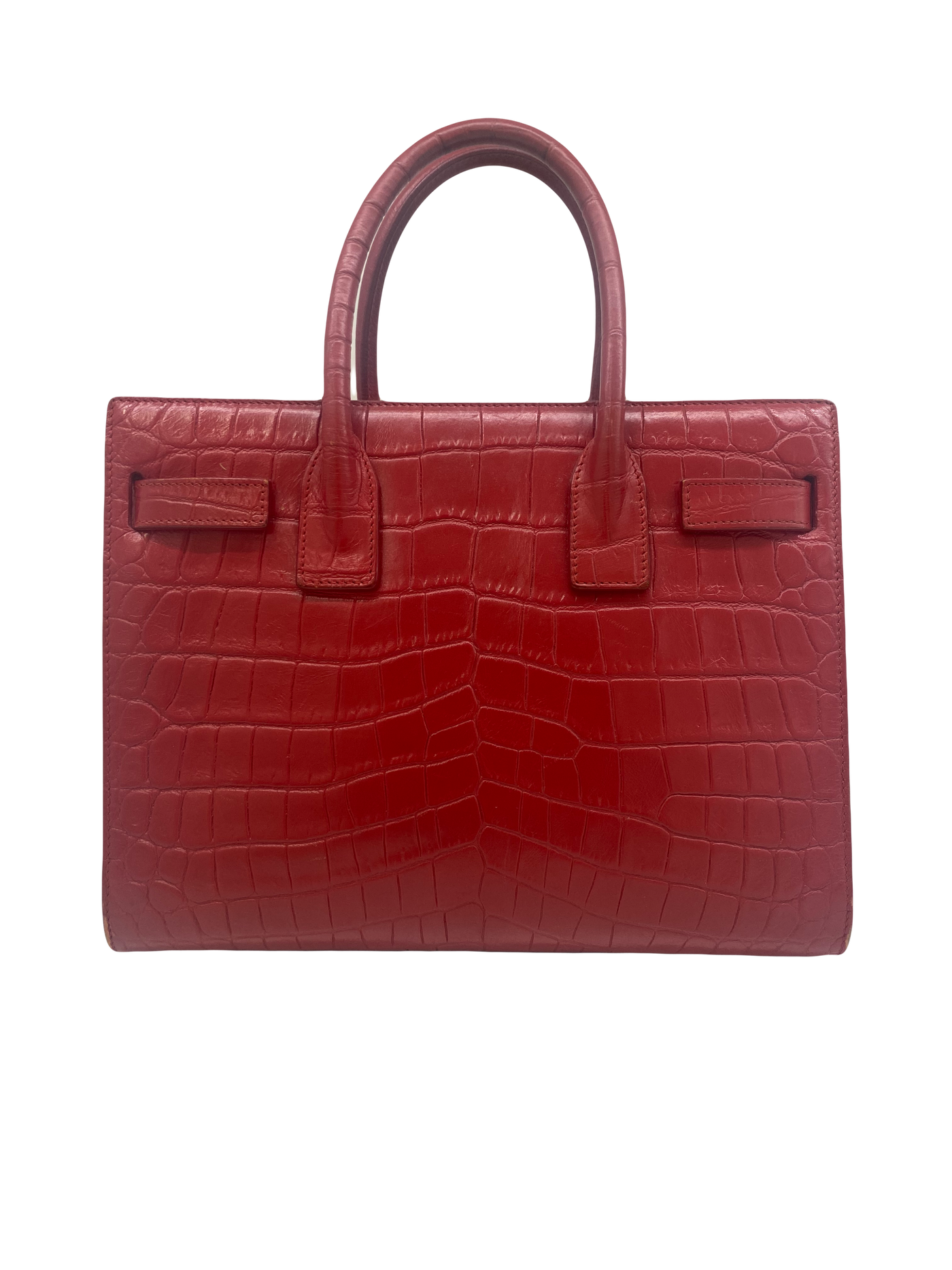 Saint Laurent Sac De Jour Red Croc baby size