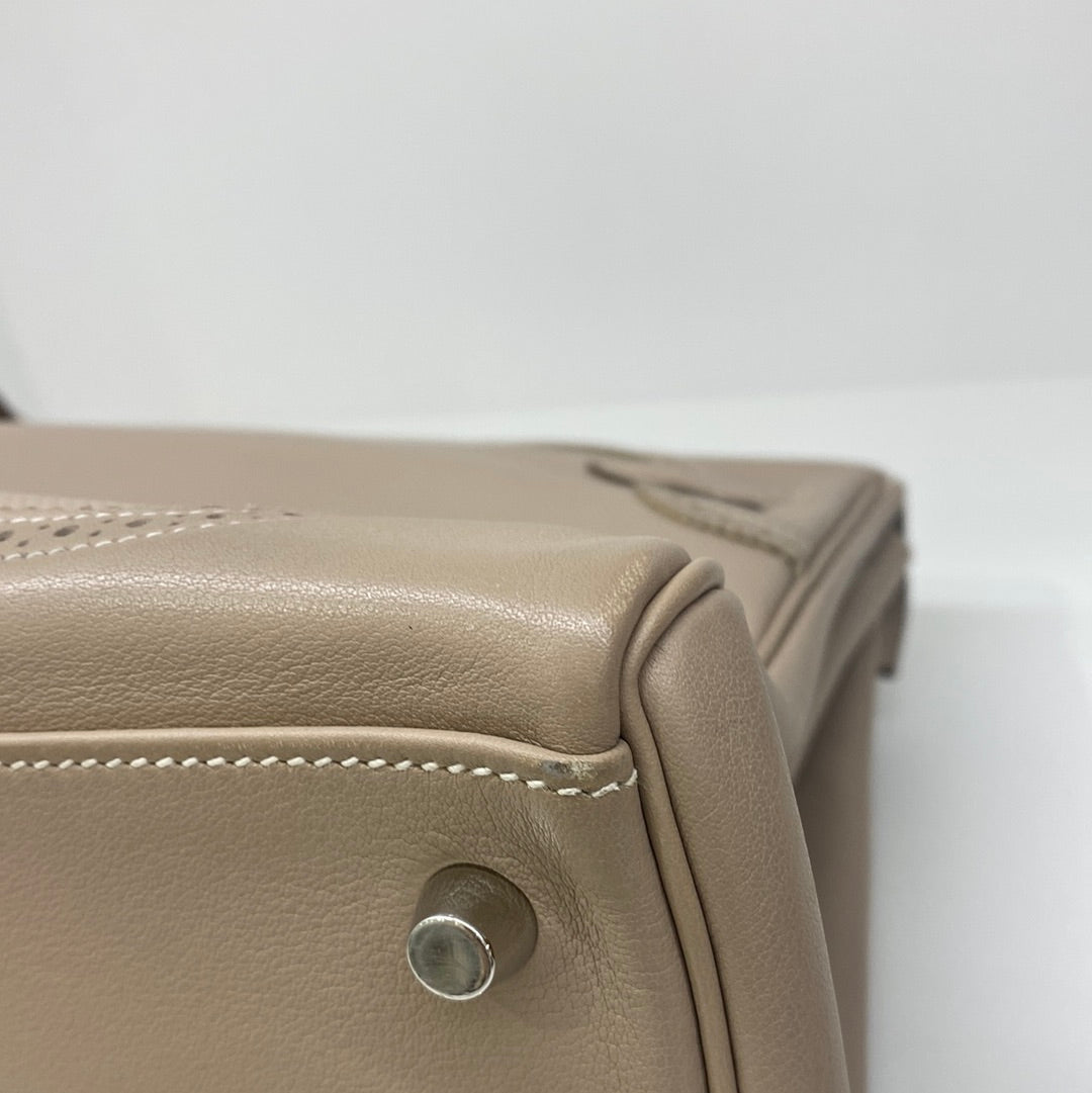 Hermes Kelly 32 Beige Argile Ghillies PHW Swift & Grain D'H