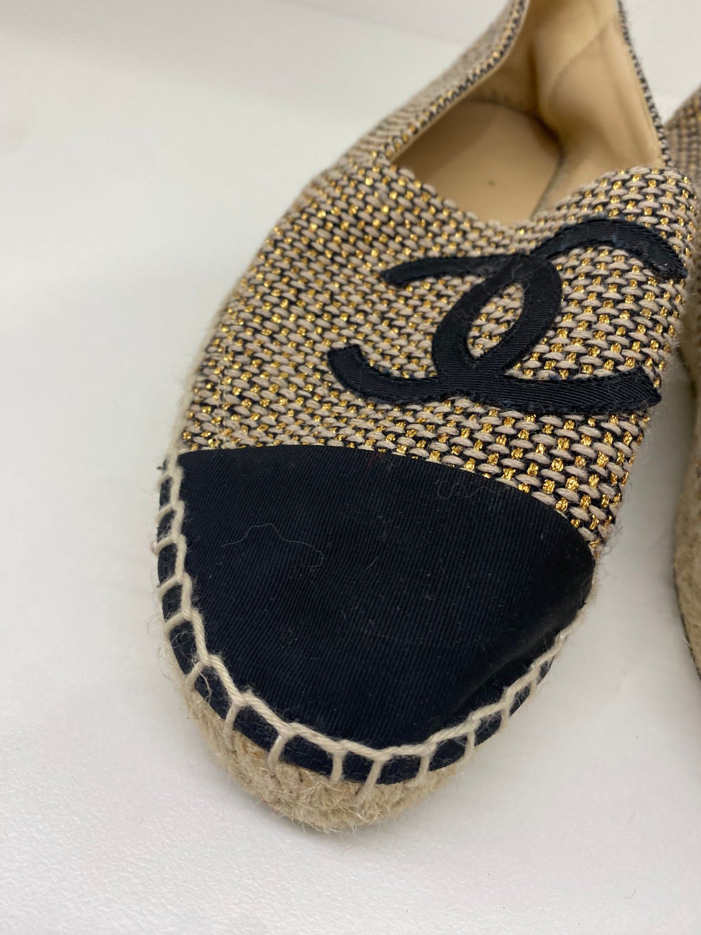 Chanel Canvas Espadrilles - Size 38