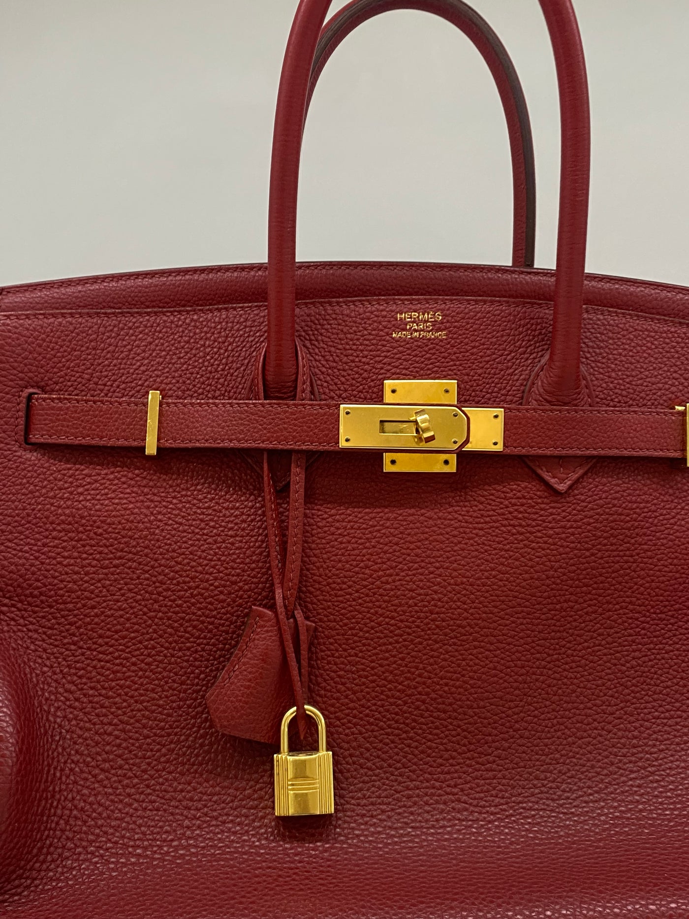 Hermès // 2016 Rouge Grenat Togo Birkin 35 Bag – VSP Consignment