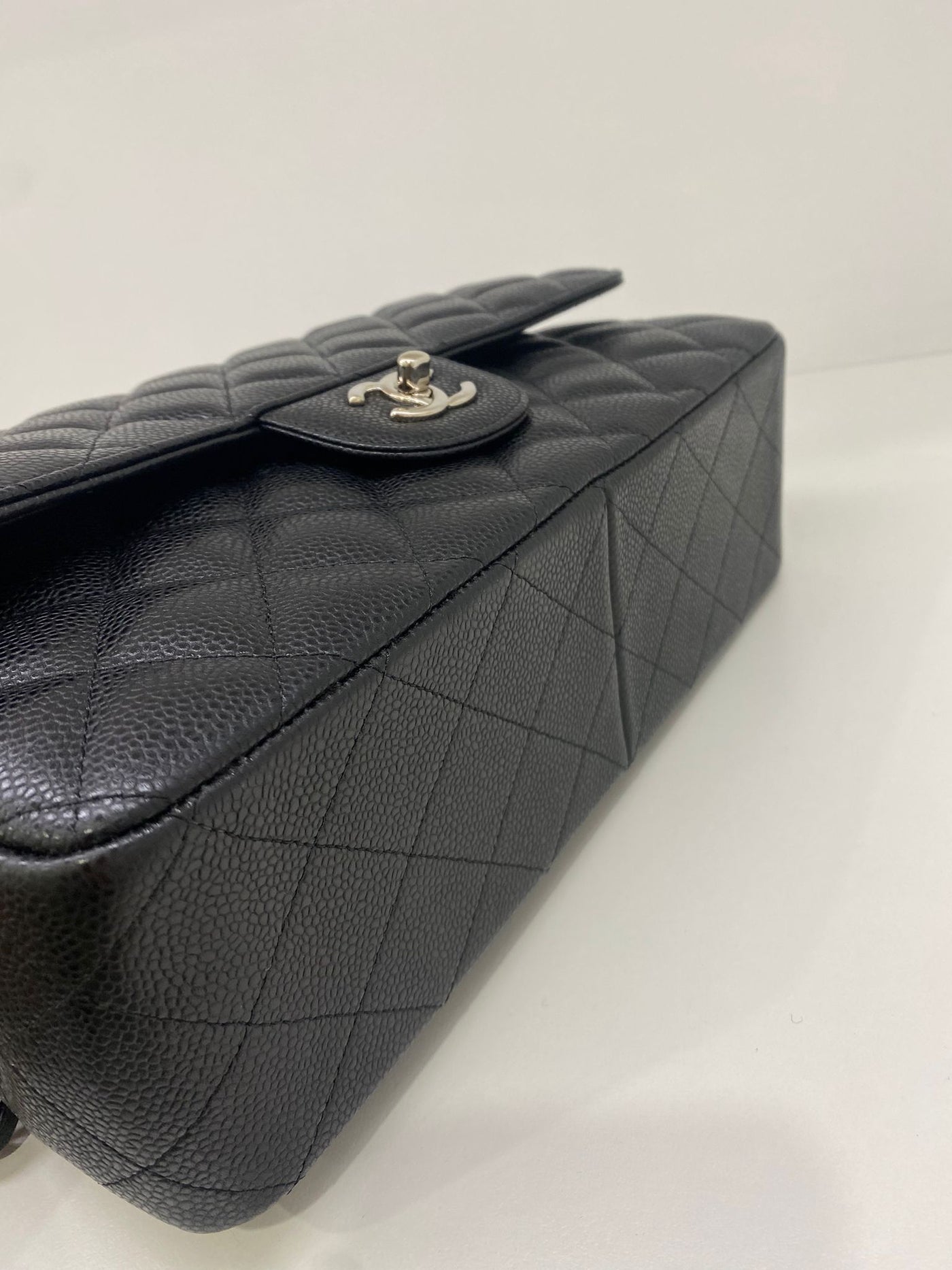 Chanel Large Jumbo Classic Flap Black - Black SHW Caviar Leather