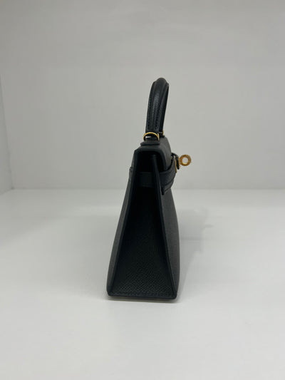Hermes Mini Kelly Black GHW 2023