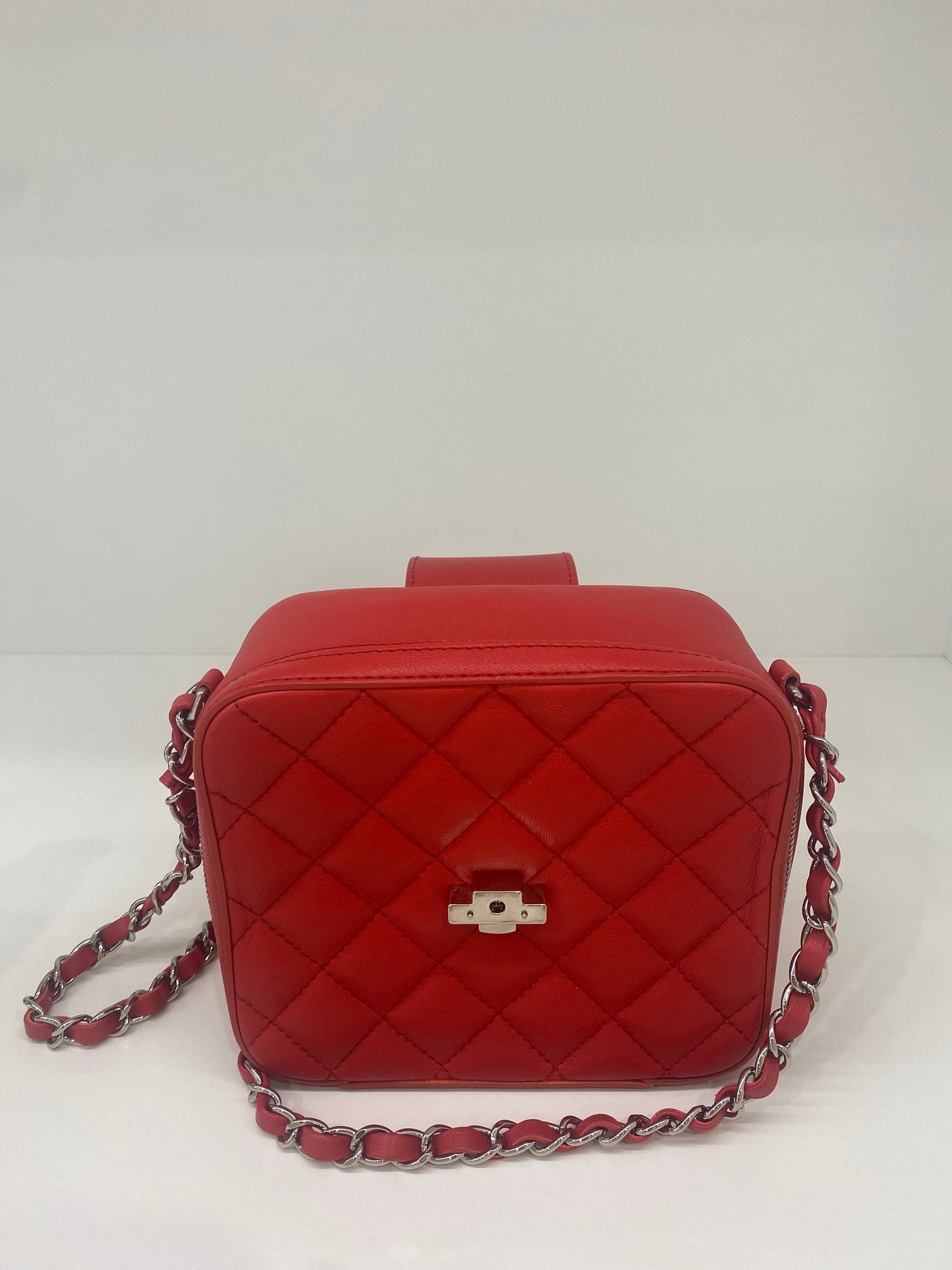 Chanel Red Crossbody Camera Bag