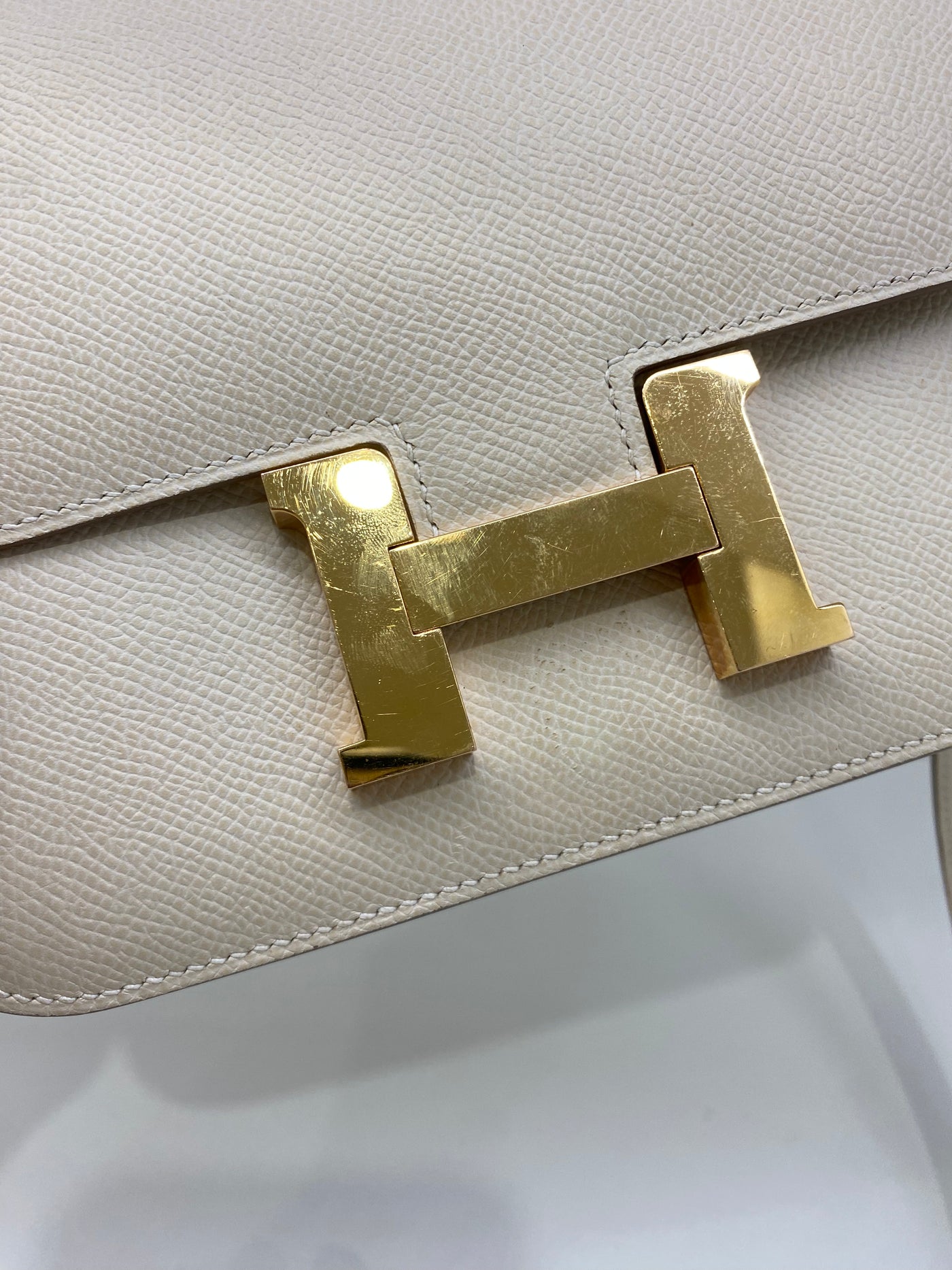 Hermes Constance 18 Craie GHW