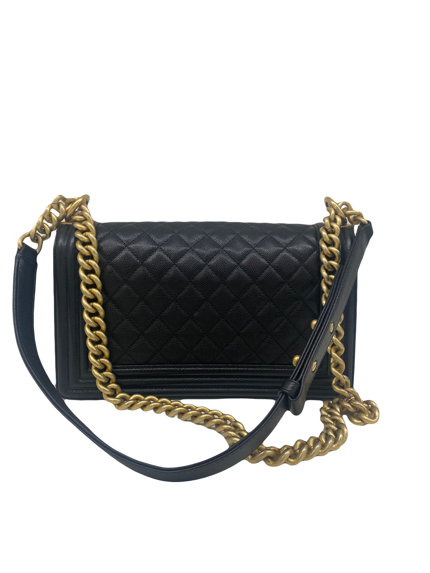 Chanel Boy Bag Medium Black Caviar GHW 29 series