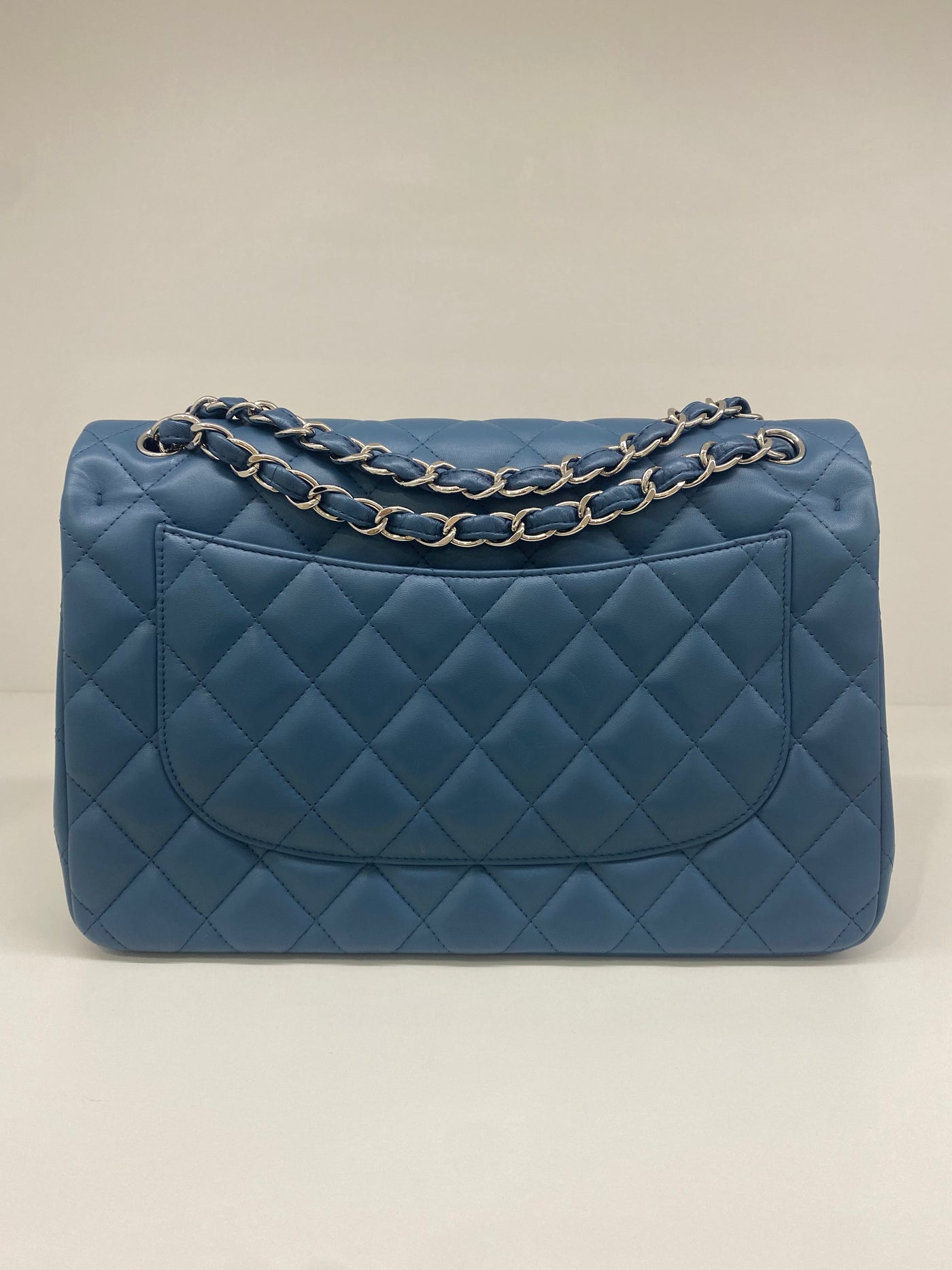 Chanel Jumbo Large Blue SHW