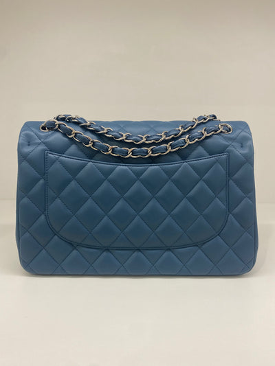 Chanel Jumbo Large Blue SHW