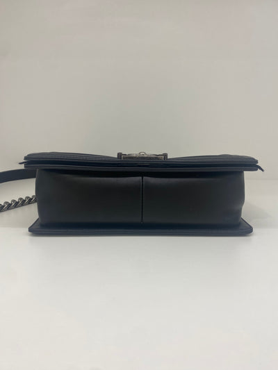 Chanel Boy Bag Medium Black RHW 23 series