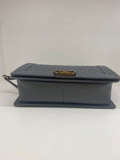 Chanel Boy Bag New Medium - Dark Grey GHW