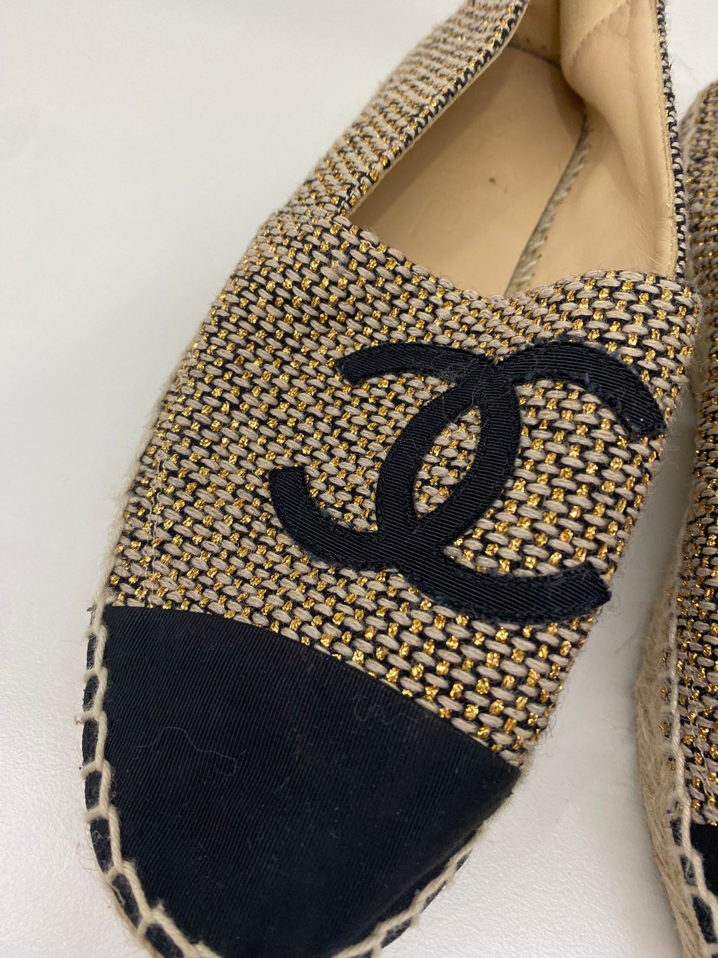 Chanel Canvas Espadrilles - Size 38