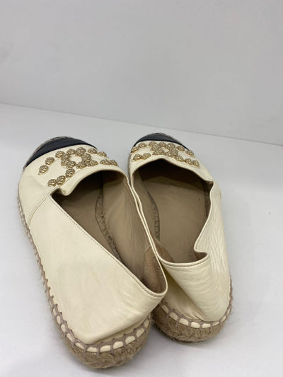 Chanel Espadrilles - Cream with CC studs 39