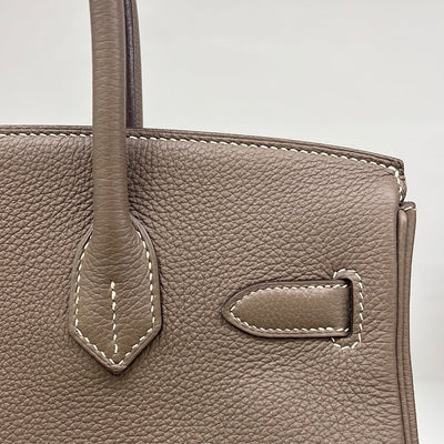 Hermes Birkin 30 Etoupe PHW Stamp A
