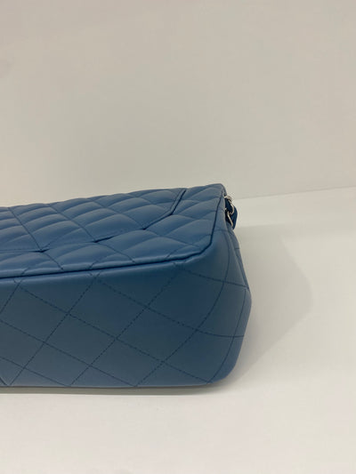 Chanel Jumbo Large Blue SHW