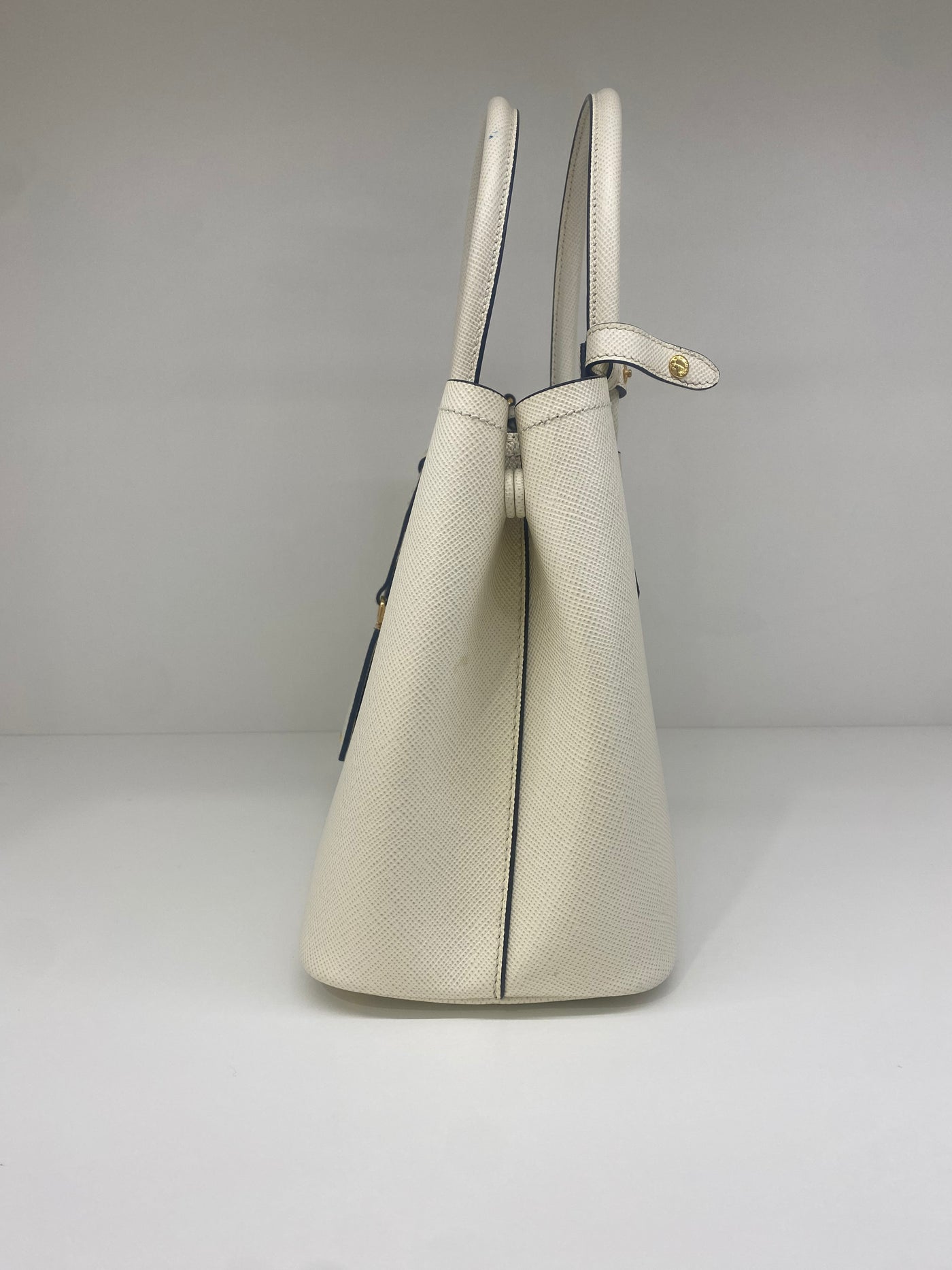 Prada Saffiano Tote Cream GHW