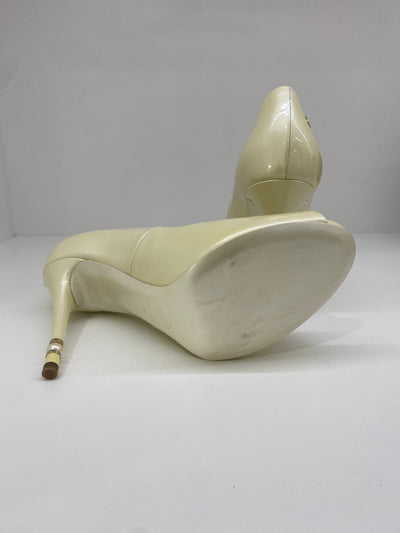Chanel Pearly White Heels 39
