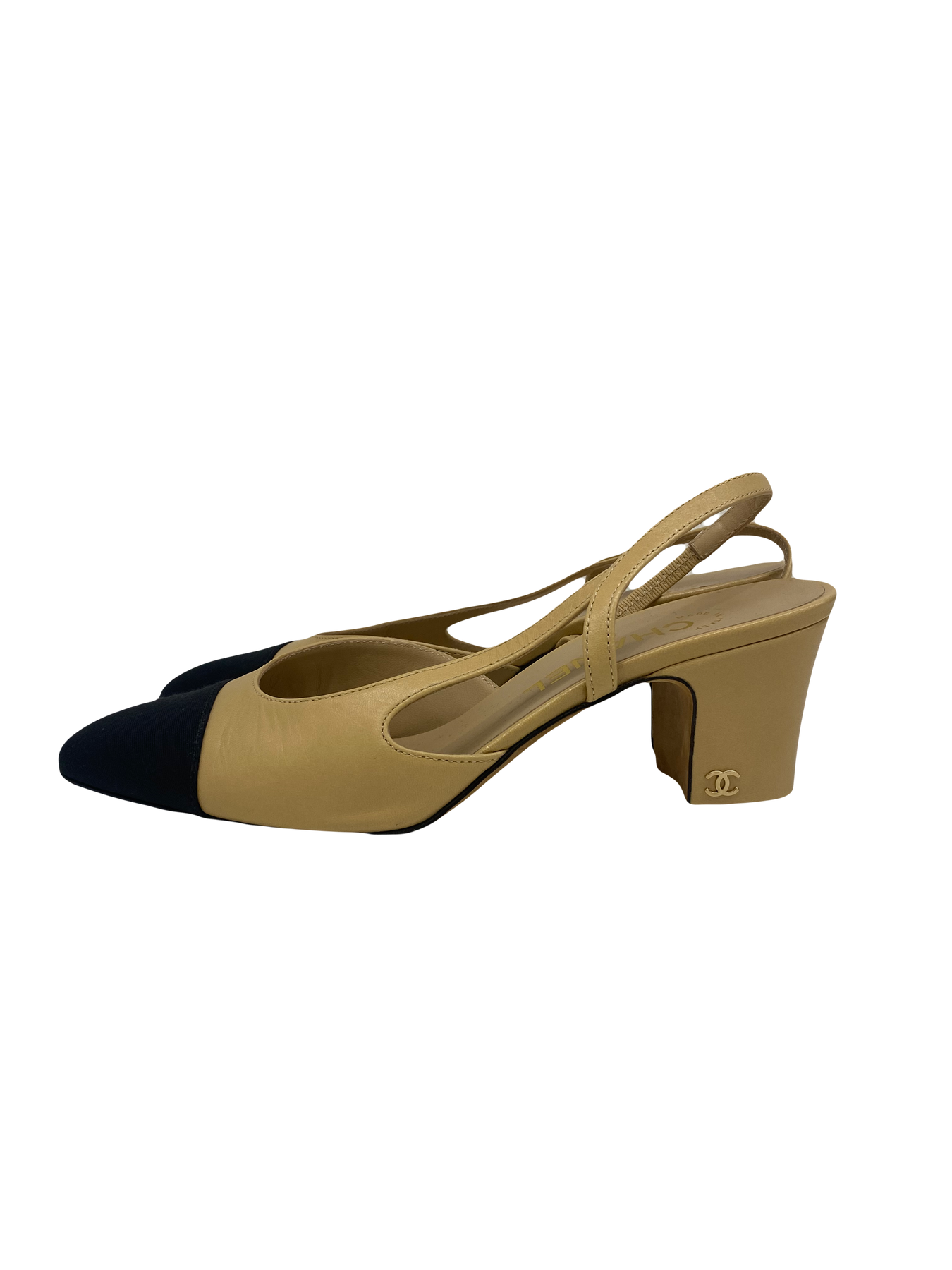 Chanel Beige and Black Slingbacks 37c – PH Luxury Consignment