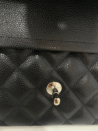 Chanel Large Jumbo Classic Flap Black - Black SHW Caviar Leather