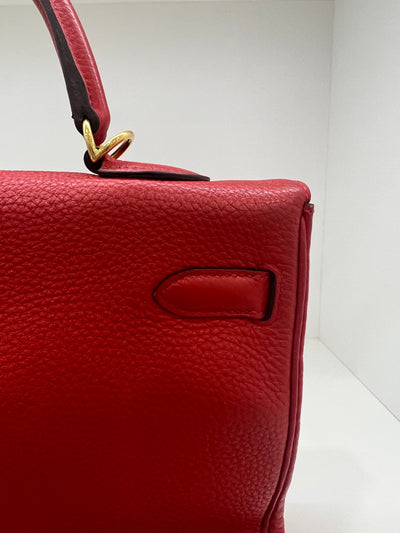 Hermes Kelly 32 Togo - Capucine PHW