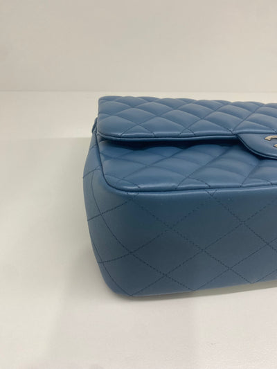 Chanel Jumbo Large Blue SHW