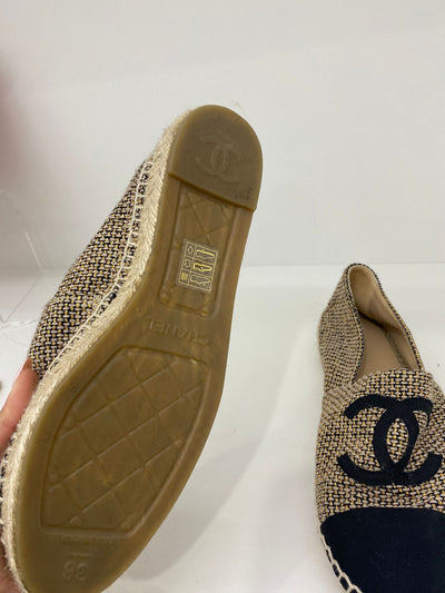 Chanel Canvas Espadrilles - Size 38