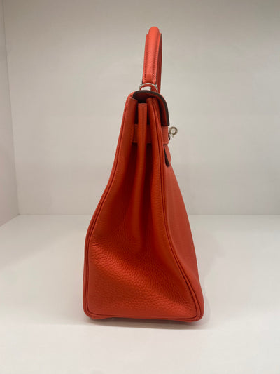 Hermes Kelly 32 Togo - Capucine PHW
