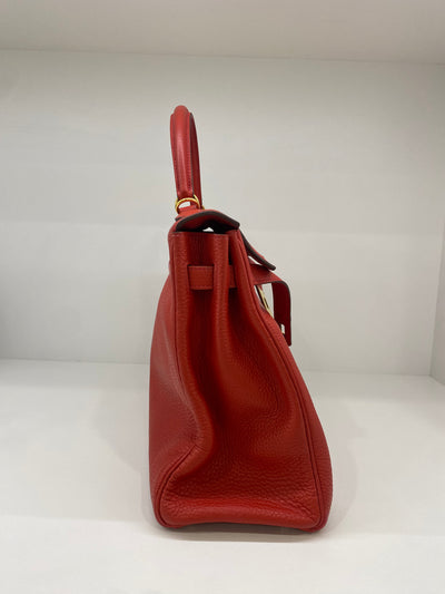 Hermes Kelly 32 Vermillion Togo GHW