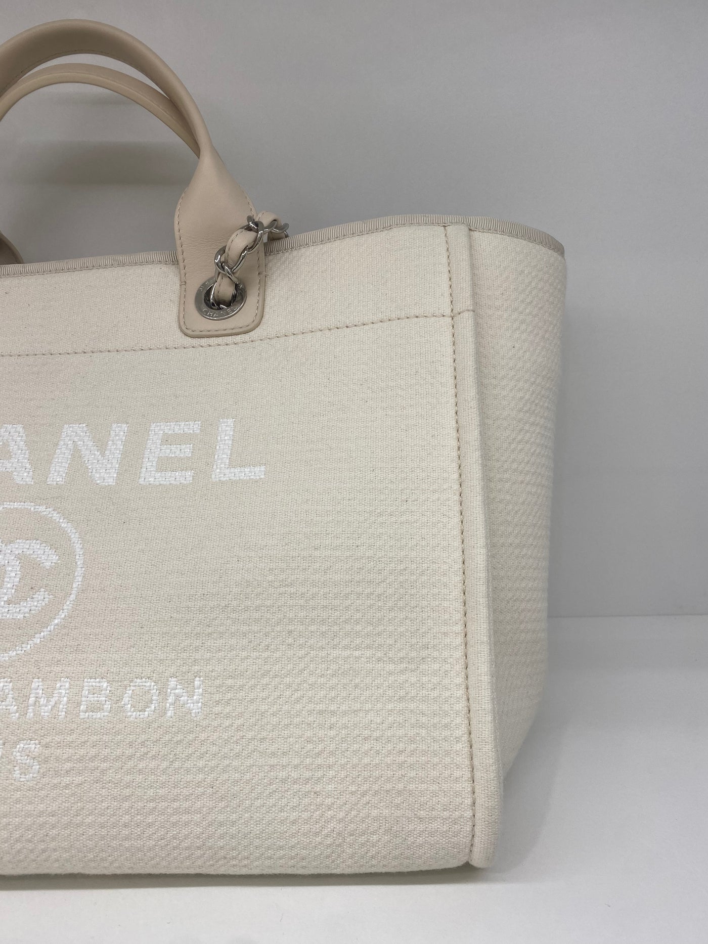 Chanel Medium Deauville Cream SHW