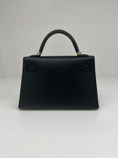 Hermes Mini Kelly Black GHW 2023