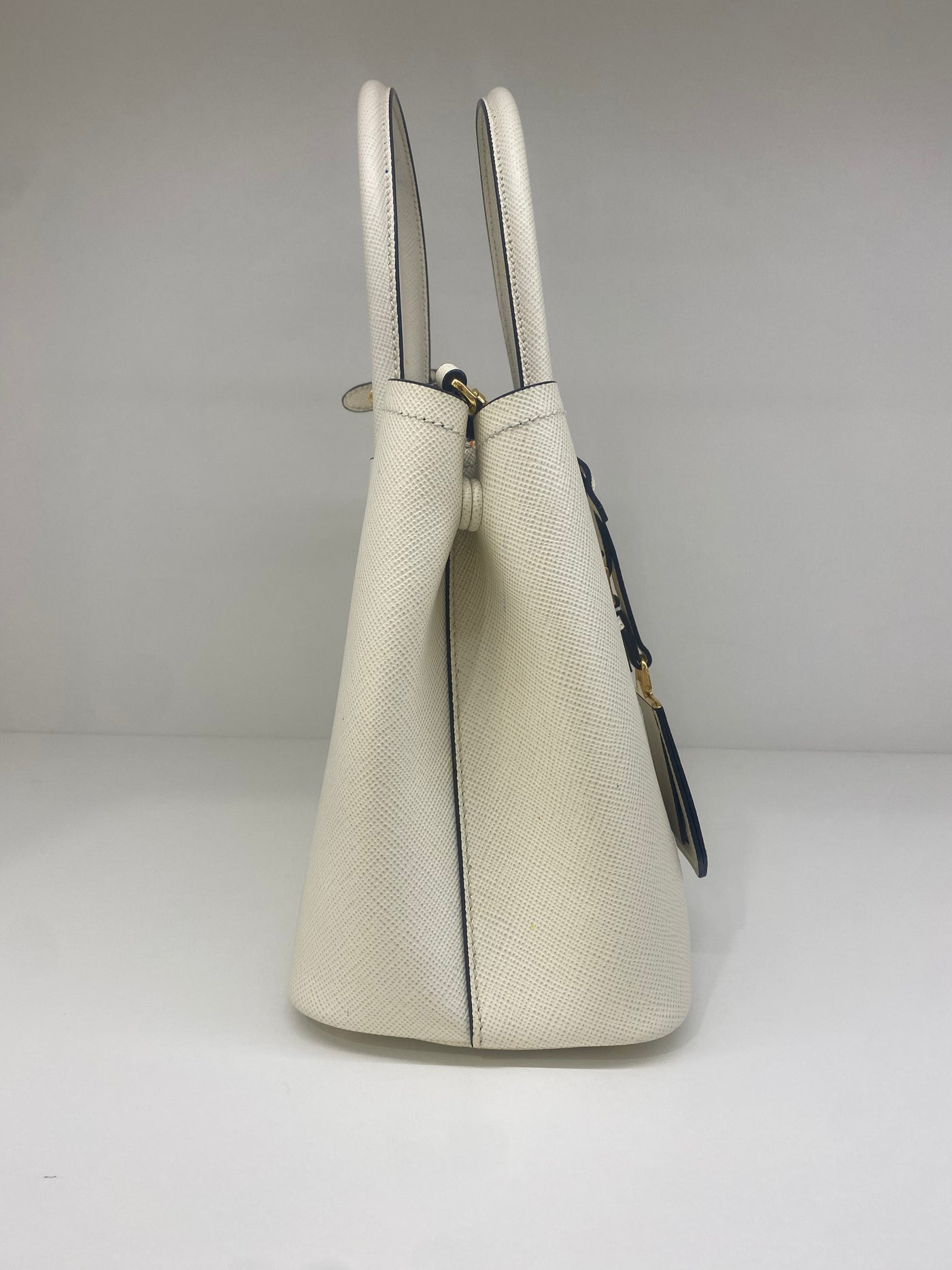 Prada Saffiano Tote Cream GHW