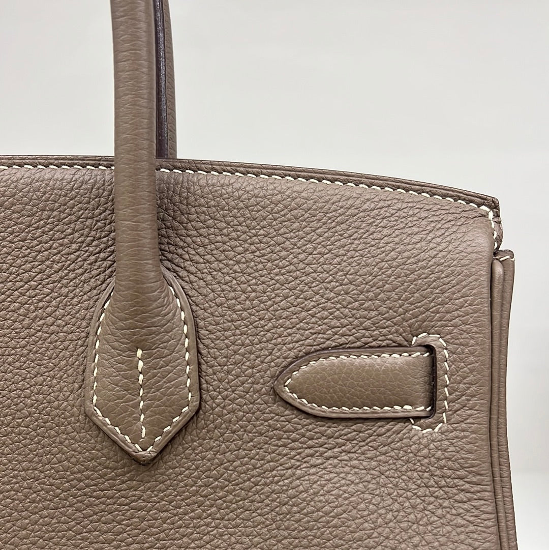 Hermès Birkin 35 Etoupe Taupe Bag PHW