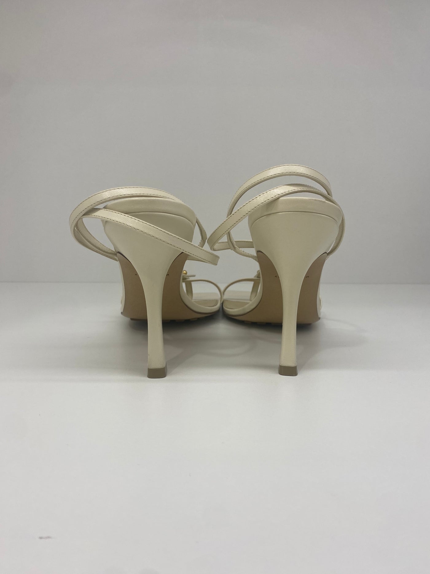 Bottega Veneta Strappy Heels 39.5 Cream