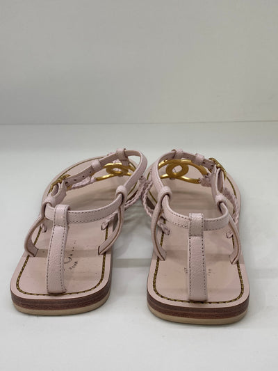 Chanel Baby Pink Sandals 38