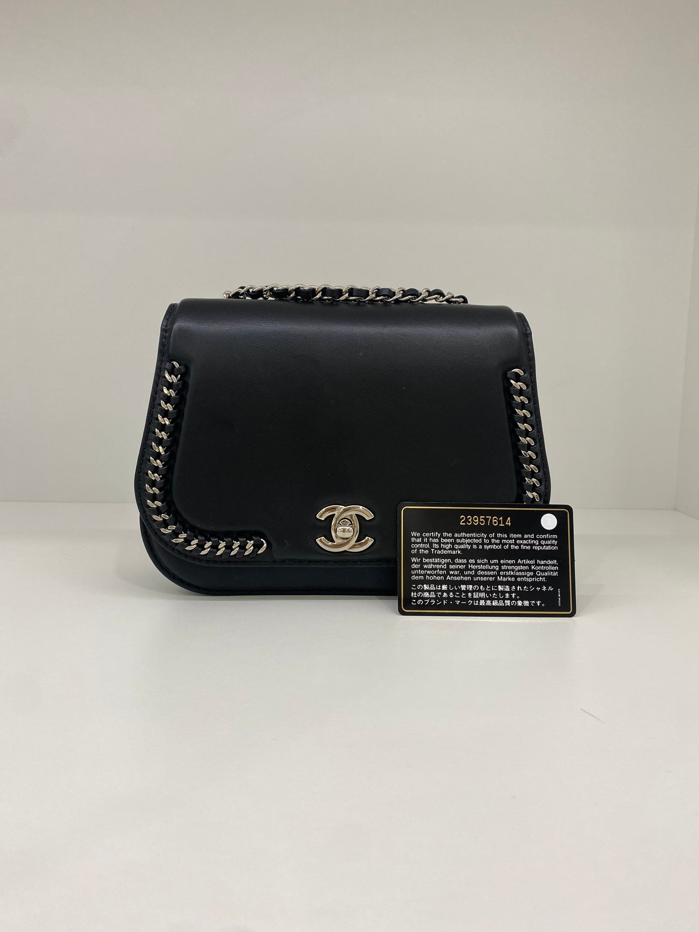 Chanel Black Crossbody Bag with Chain detailing