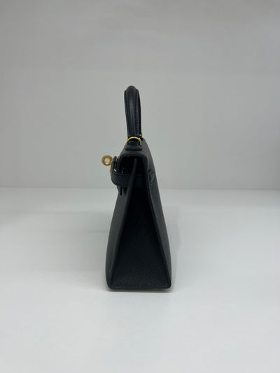 Hermes Mini Kelly Black GHW 2023