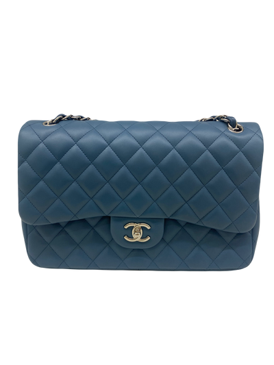 Chanel Jumbo Large Blue SHW