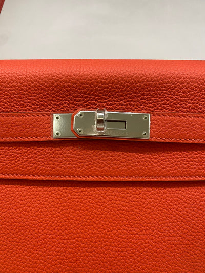 Hermes Kelly 32 Togo - Capucine PHW