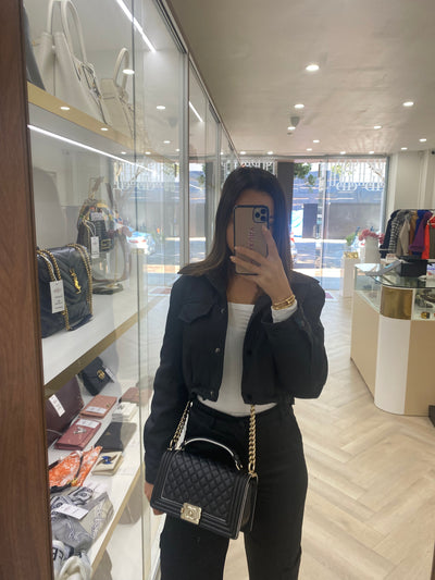 Chanel Medium Boy Bag Black CGHW