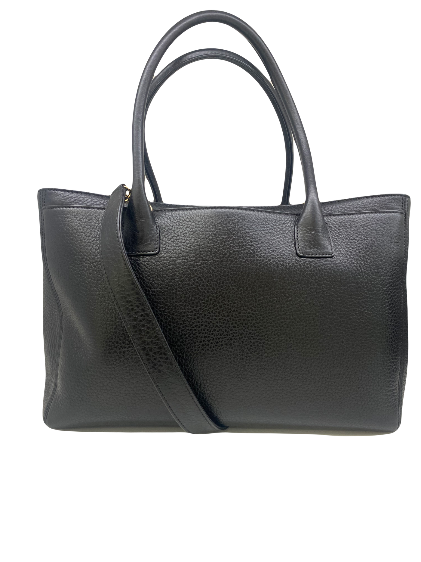Chanel Executive Cerf Tote XL Black GHW