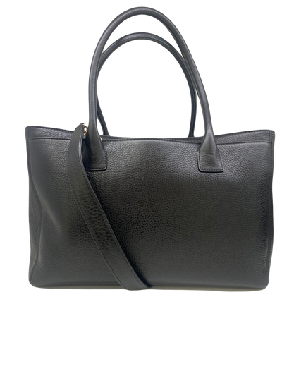 Chanel Executive Cerf Tote XL Black GHW