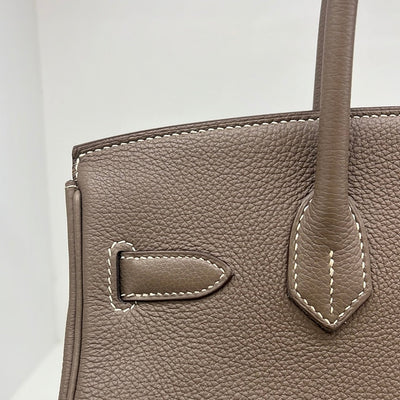 Hermes Birkin 30 Etoupe PHW Stamp A