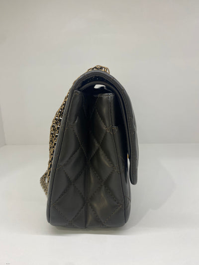 Chanel Maxi Reissue 2.55 Brown GHW