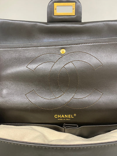Chanel Maxi Reissue 2.55 Brown GHW